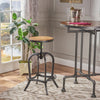 Industrial Swivel Iron Bar Stool