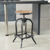 Industrial Swivel Iron Bar Stool