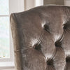 Buttoned Back Dining Chair - Grey (Single)