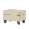 Small Fabric Footstool - Natural