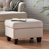 Small Fabric Footstool - Natural