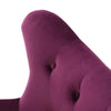 Velvet Wingback Arm Chair - Fuchsia