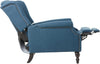 Buttoned Back Recliner - Dark Blue