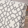 Fabric Slipper Accent Chair - Geometric Pattern