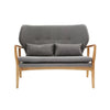 Grey & Birchwood 2 Seater Sofa