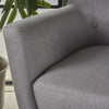 Buttoned Back Club Chair - Grey