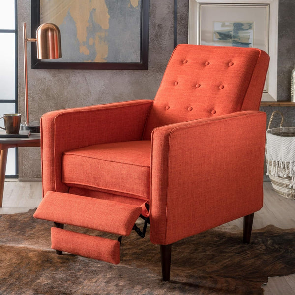 Reclining Accent Chair - Orange