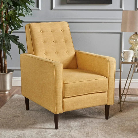 Reclining Accent Chair - Yellow