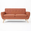 Buttoned Back Pettie Sofa - Orange