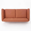 Buttoned Back Pettie Sofa - Orange