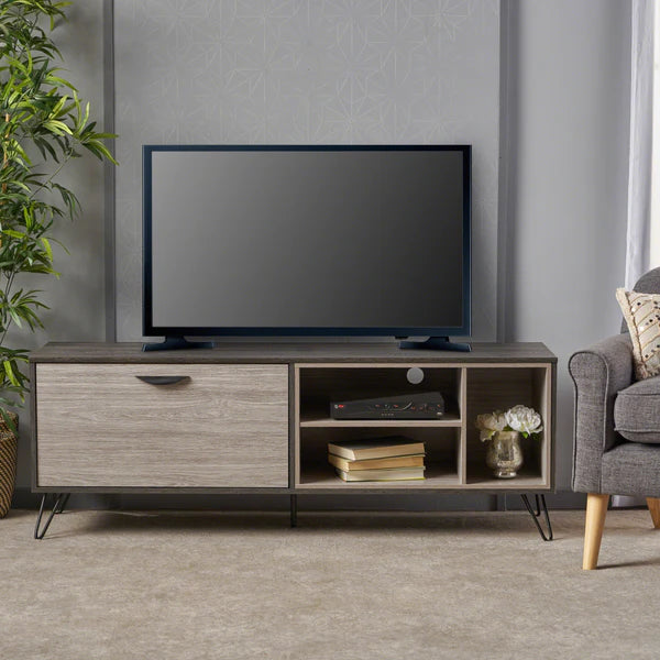 Grey Oak Effect TV Unit - Standard