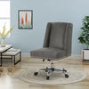 Studded Swivel Office Chair - Dark Grey