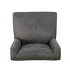 Studded Swivel Office Chair - Dark Grey