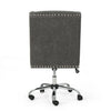 Studded Swivel Office Chair - Dark Grey