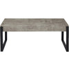 Concrete Effect Rectangular Coffee Table