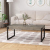 Concrete Effect Rectangular Coffee Table