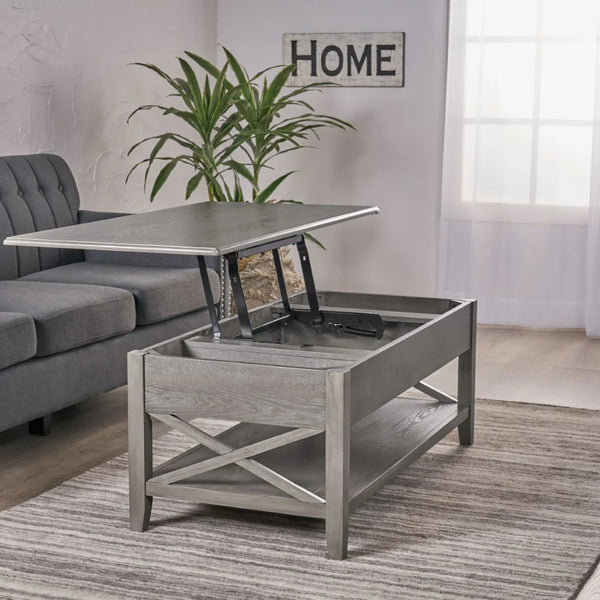 Lift-Top Coffee Table - Grey