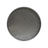 Round Coffee Table - Hammered Iron Design - Silver