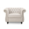 Chesterfield Arm Chair - Beige