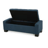 Tufted Storage Footstool - Navy Blue