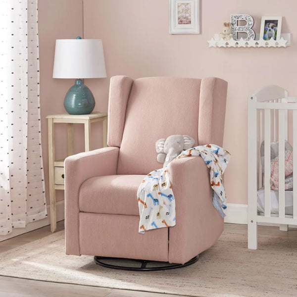 Swivel Recliner Armchair - Blush