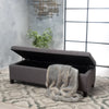 Fabric Storage Ottoman - Grey