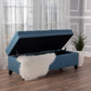 Fabric Storage Ottoman - Teal