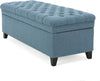 Fabric Storage Ottoman - Teal