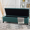 Fabric Storage Ottoman - Sky Blue