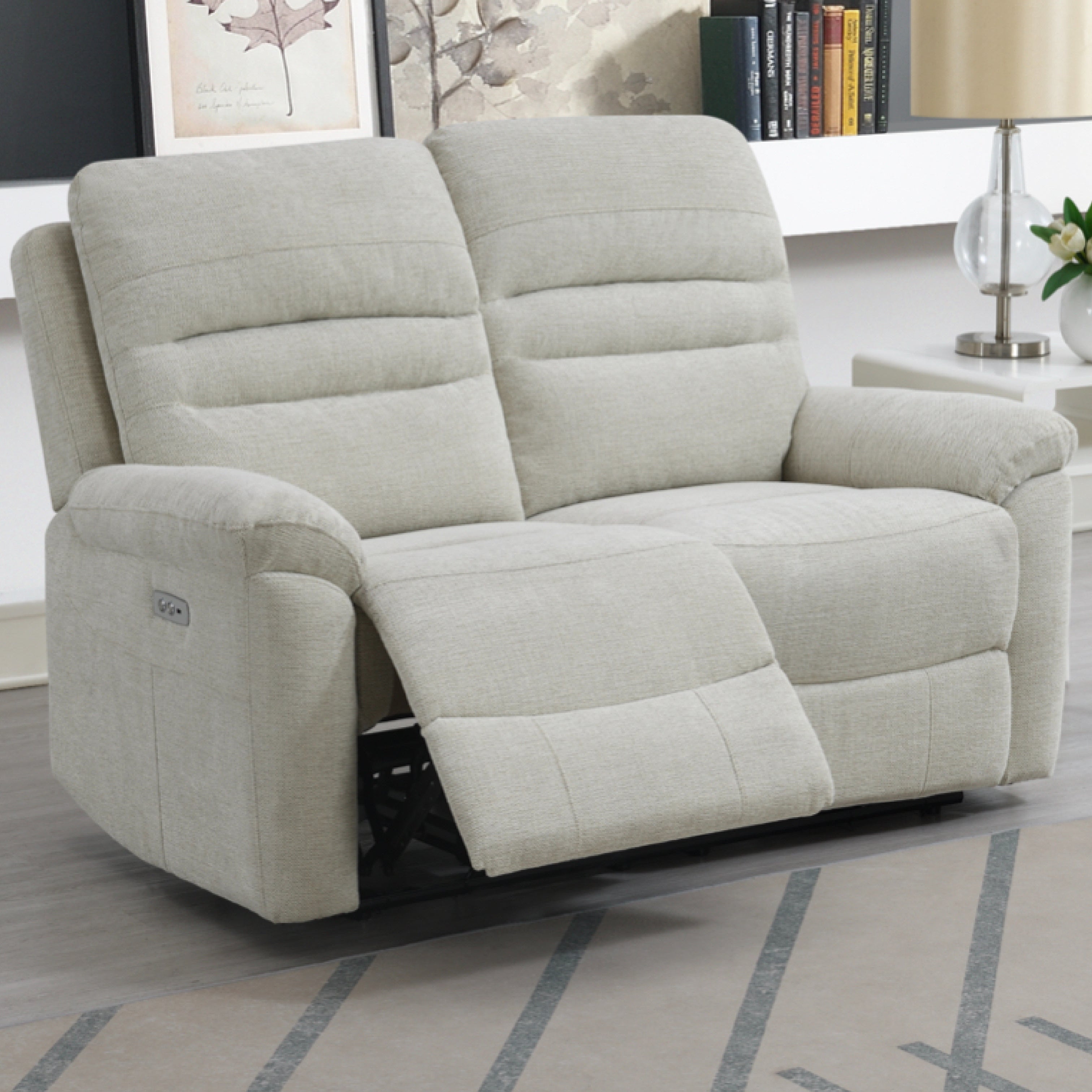 Belford Sofa - 2 Seater - Electric Recliner - Beige | The Oak Outlet Co.