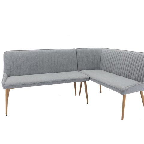 Otis Left Hand Corner Bench - Light Grey