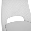 Pippa Diamond Stitch Swivel Chair - Limestone Velvet