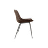 Islington Leather & Iron Chair - Brown