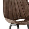 Islington Leather & Iron Chair - Brown