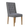 Bibury Buttoned Back Dining Chair - Light Grey