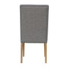 Bibury Buttoned Back Dining Chair - Light Grey