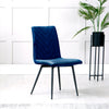 Soho Retro Dining Chair - Blue Velvet