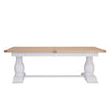 Country Living, White Painted & Oak - 2.2m Extending Dining Table