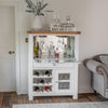 Country Living, White Painted & Oak - Drinks Cabinet Bureau