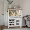 Country Living, White Painted & Oak - Drinks Cabinet Bureau