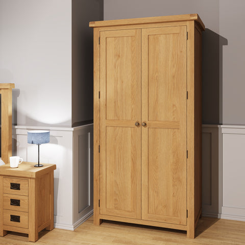 Oakdale Oak Wardrobe - 2 Door