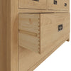 Oakdale Oak Chest of Drawers - 3 Over 4