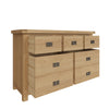 Oakdale Oak Chest of Drawers - 3 Over 4