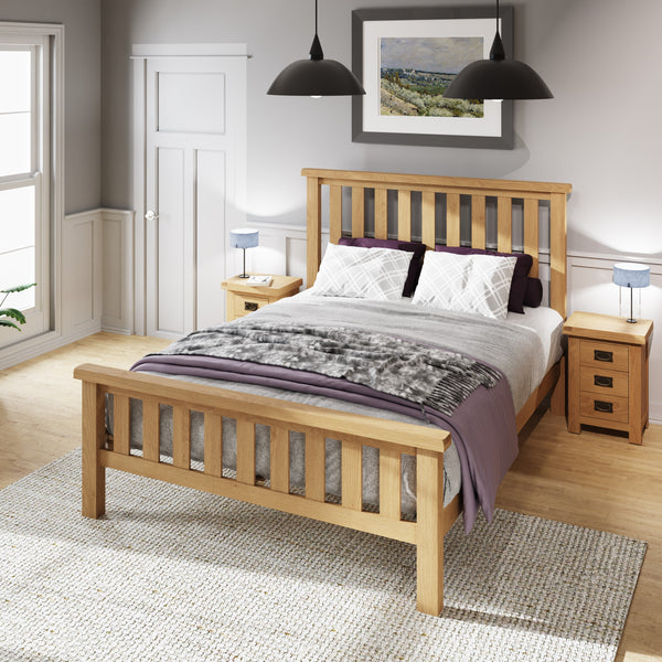 Oakdale Oak Bedframe - 5ft Kingsize