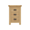 Oakdale Oak Bedside Cabinet - Small 3 Drawer