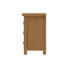 Oakdale Oak Bedside Cabinet - Small 3 Drawer