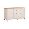 Capri Smoked Oak & Stone Painted Sideboard - Large