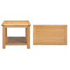 Lugano Oak Coffee Table with Shelf