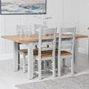 Earlham Grey Painted & Oak 1.2m Butterfly Extending Table