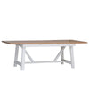 Earlham White Painted & Oak 1.8m Refectory Butterfly Extending Table